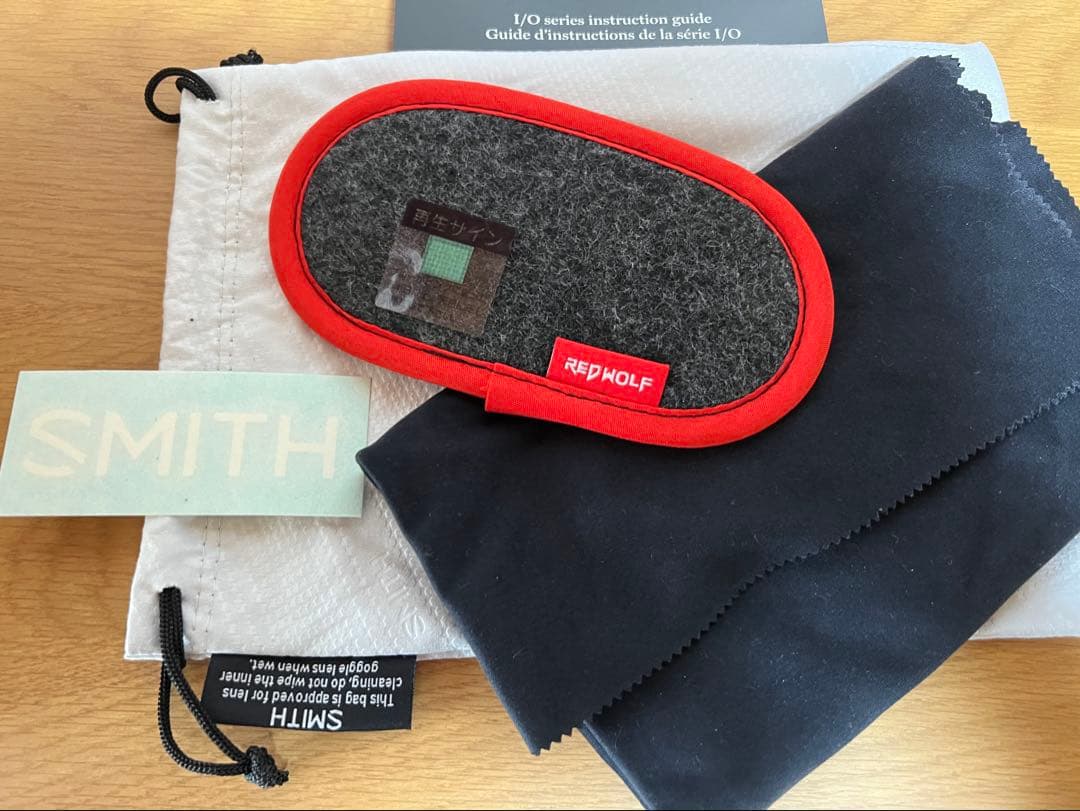 SMITH ゴーグル 交換可能レンズと付属品、収納ケース2個付き