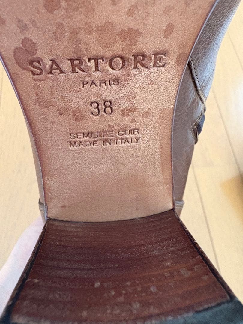 サルトル SARTORE ショートブーツ ブラウン 38