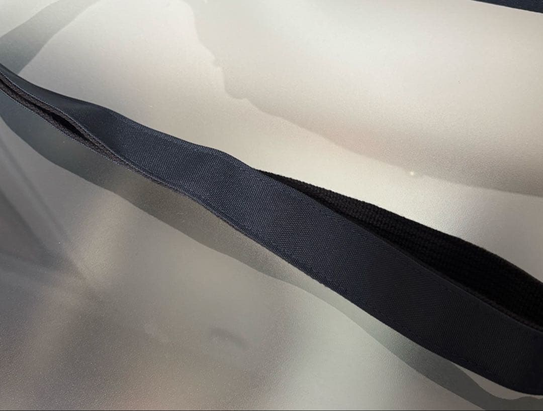 アヤノコウジ　大玉がま口ショルダーバッグ　コーデュラ　ダークネイビー