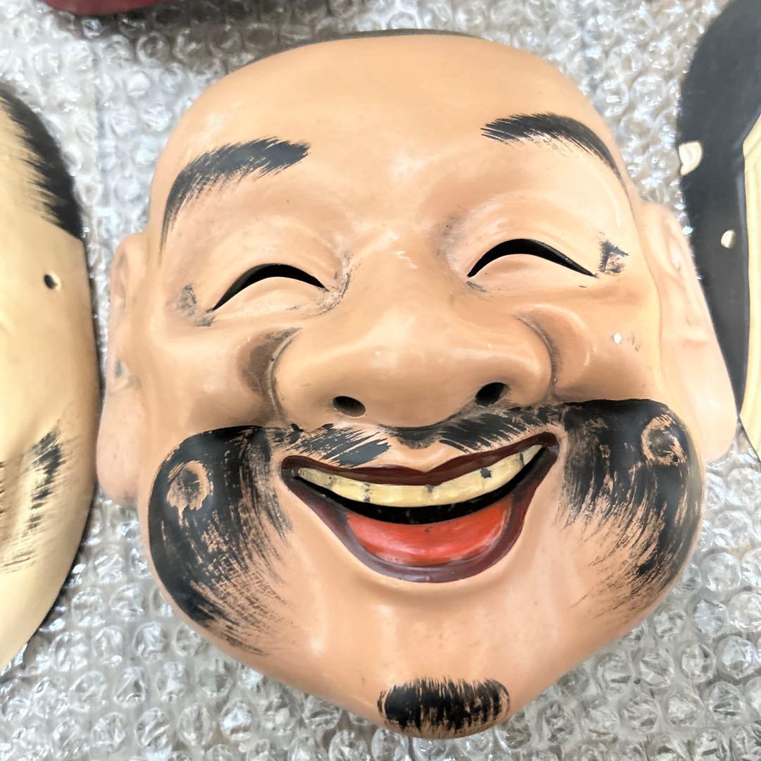 能面 9枚セット 陶器製