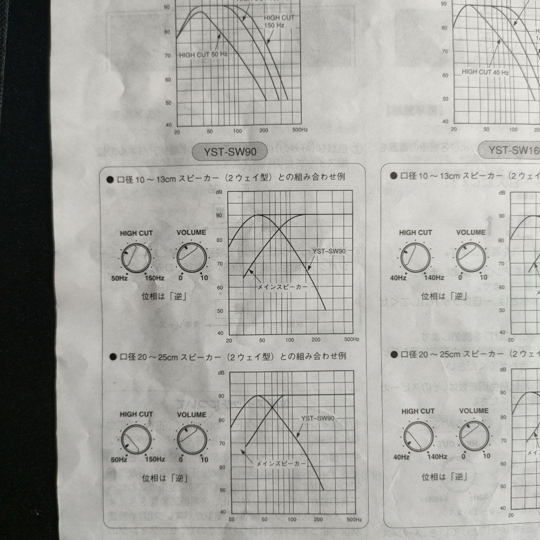 ヤマハ スーパー ウーファー YST-SW90スピーカー