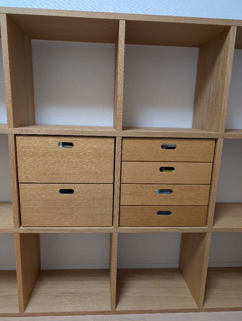 あらあおぱぱ スタッキングシェルフ チェスト2つ付き 5x3段