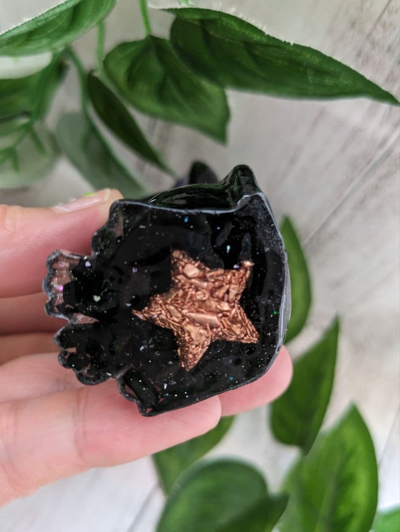 【Milky】虹色しっぽ！シトリンのきつねさん形オルゴナイト☆他２点