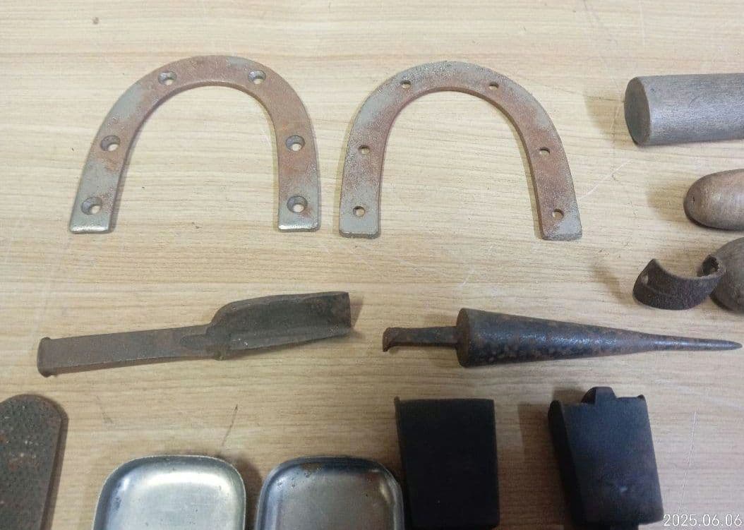 ビンテージ 手縫い靴職人の工具 レザークラフト 革細工 古道具 ハンドメイド