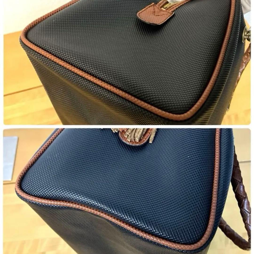 BOTTEGA VENETA ハンドバッグ マルコポーロ　PVCレザー ブラック