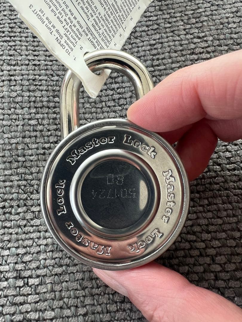 Supreme×Master Lock BLUE 南京錠 DEADSTOCK 青