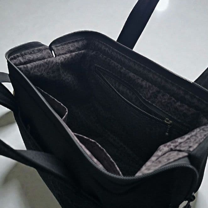 ぽってりボストンL ミナペルホネン×クヴァドラ タンバリンハリンダル 限定出品