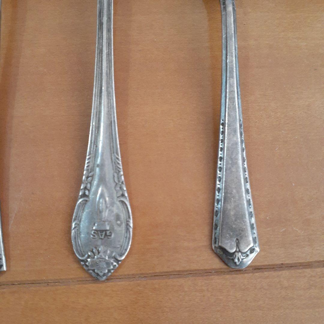 銀製品 スプーン5本バターナイフ1本　まとめ売り silver シルバー