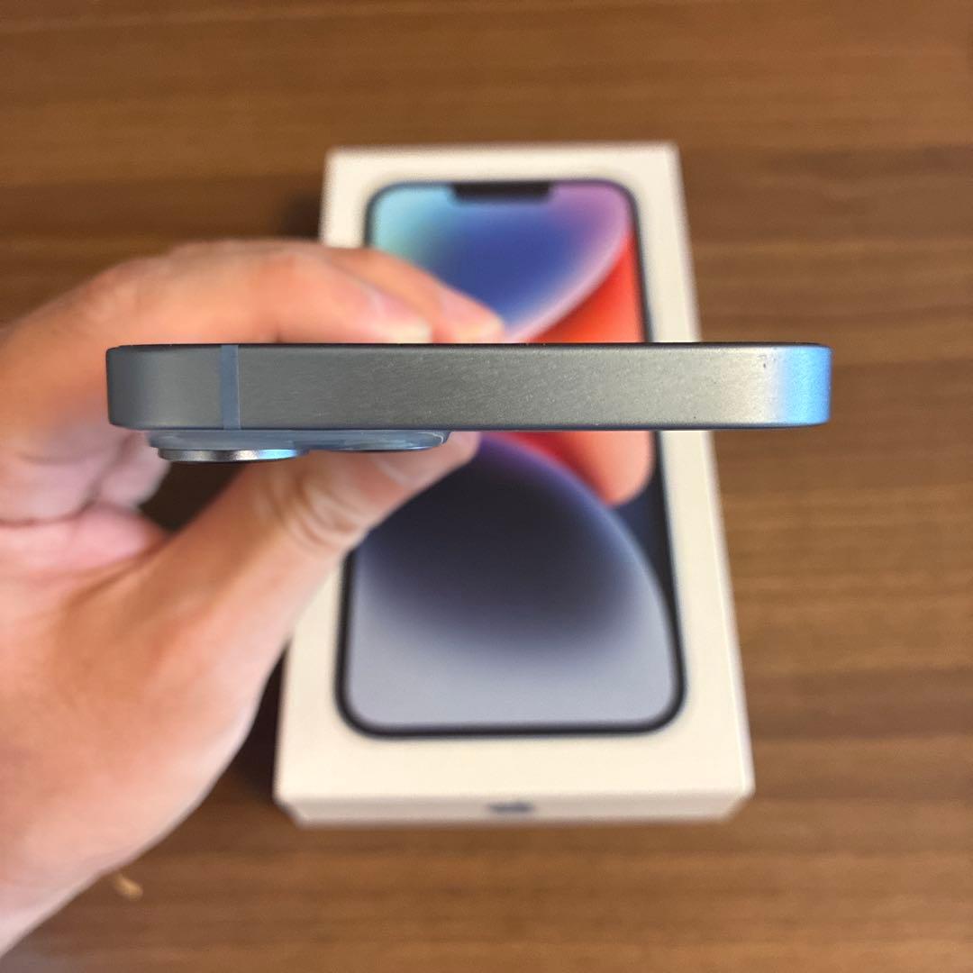 【付属品新品】Apple iPhone 14 128gb SIMフリー ブルー