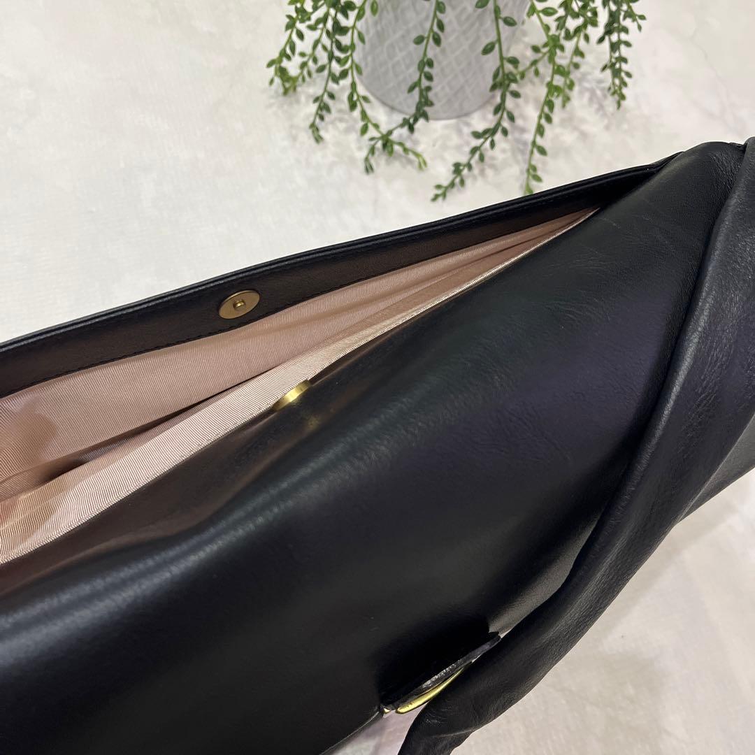 TSUMORI CHISATO ツモリチサト　レザーショルダーバッグ　ラム革