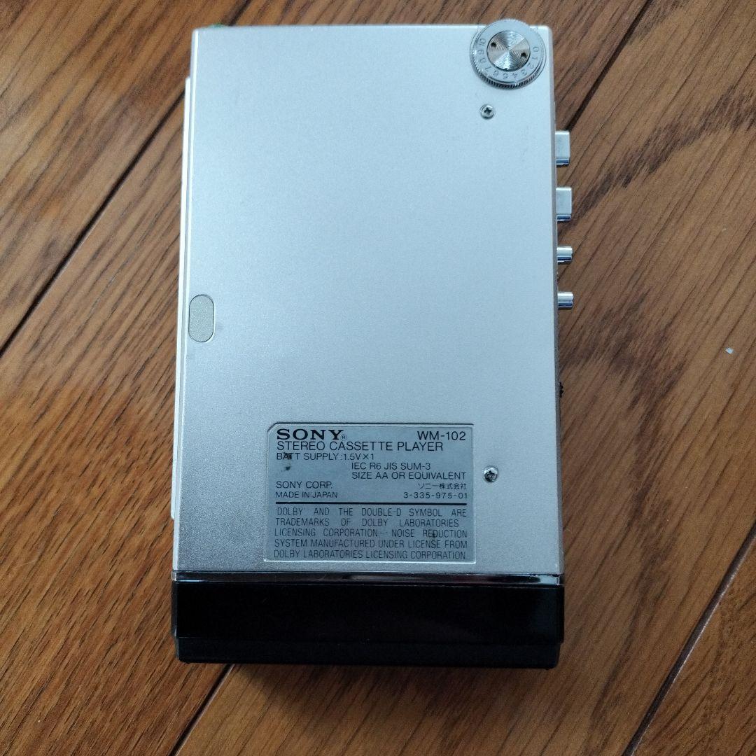 【当時物】SONY WM-102 カセットプレーヤー　ウォークマン