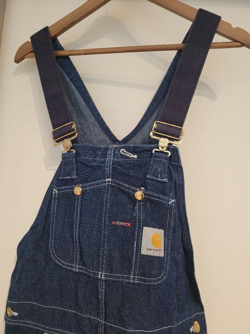 ⭐お値下げしました⭐ Carhartt デニムオーバーオール 古着 アメカジ