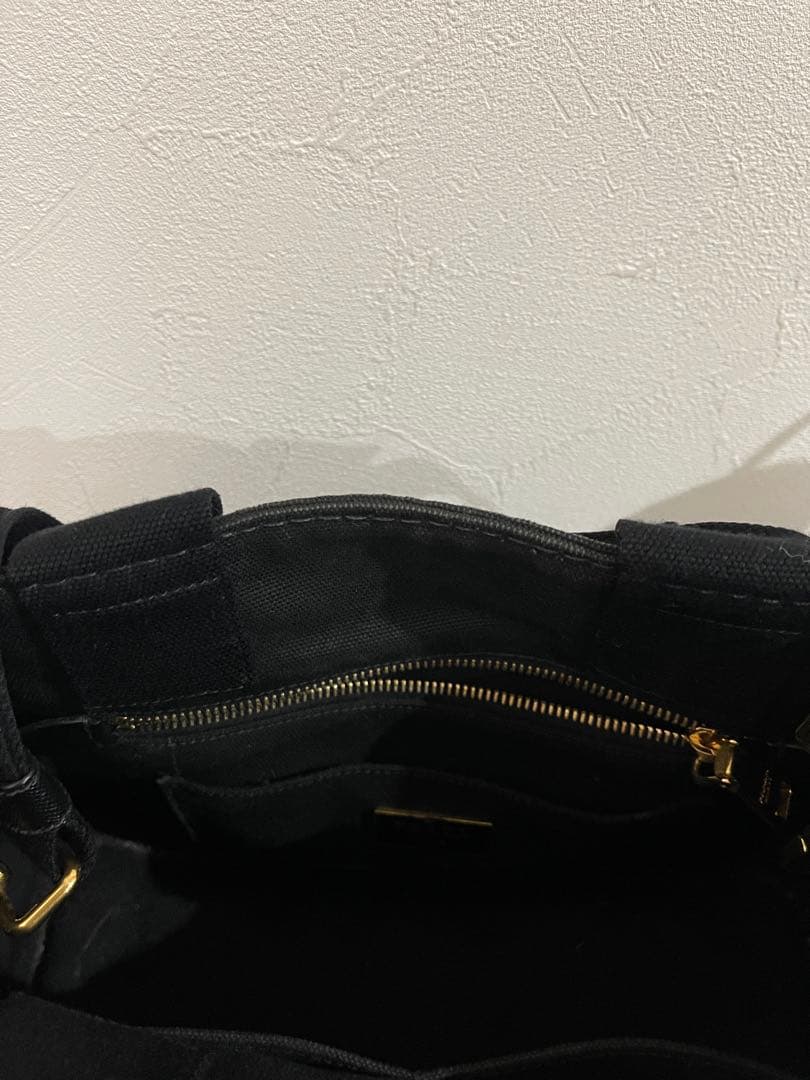 ＊ニコ＊PRADA カナパ 黒 トートバッグ