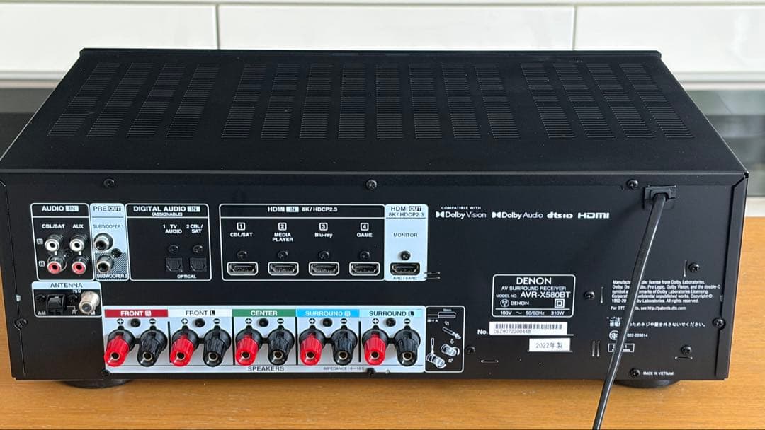 DENON AVR-X580BT AVアンプ