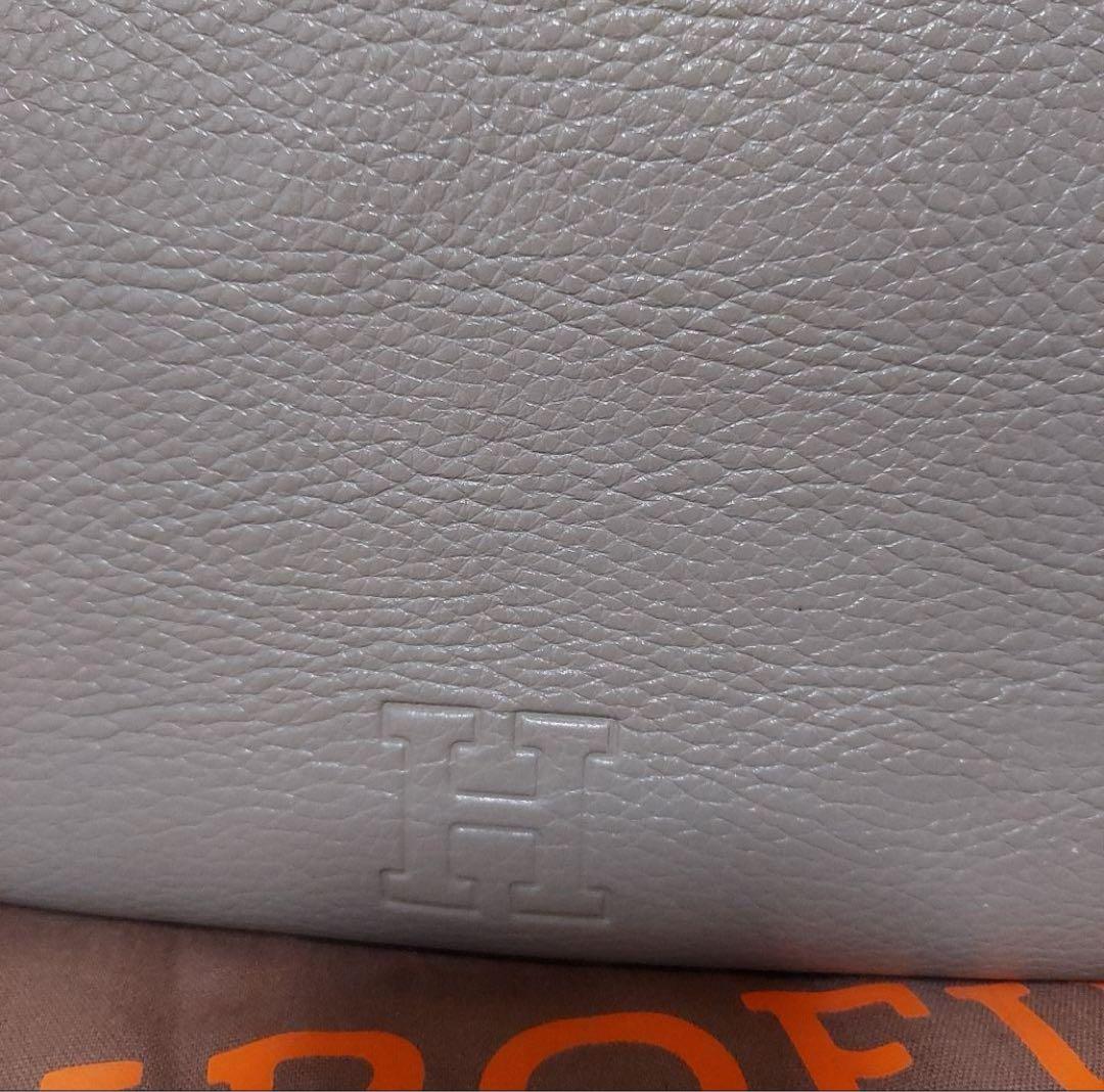 ★極美品★HIROFUバックイタリア。おしゃれなグレージュ