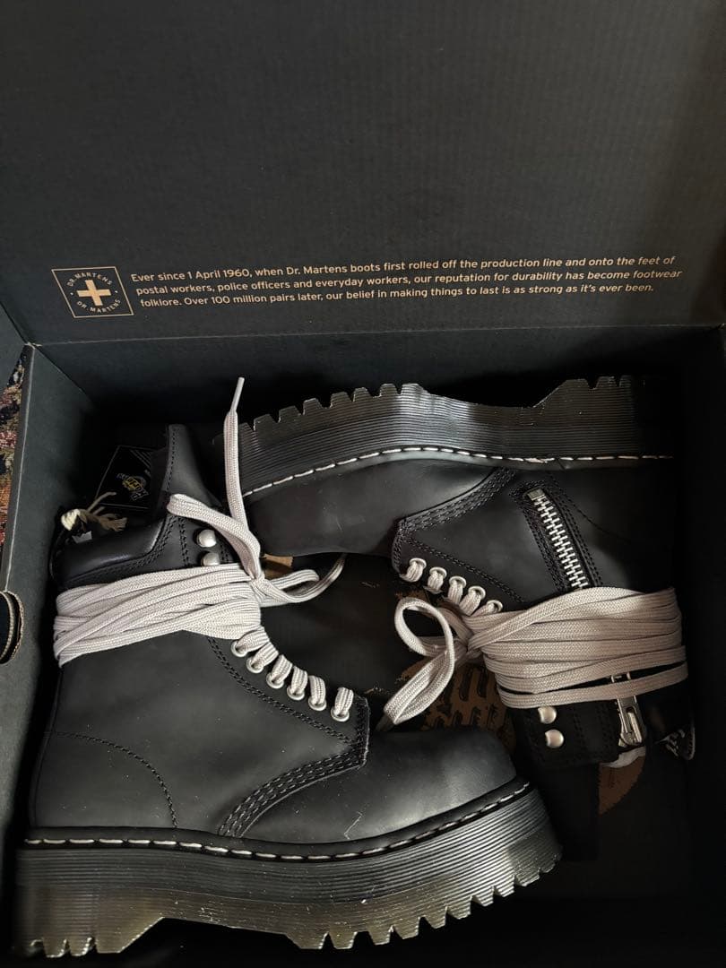 STEEL TOE QUAD RICK OWENS ブーツ