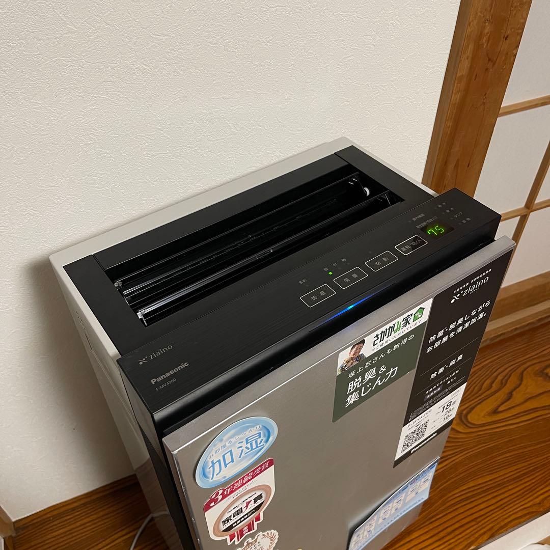 美品パナソニック空間除菌脱臭機加湿付き高級ジアイーノFMV4300動作品