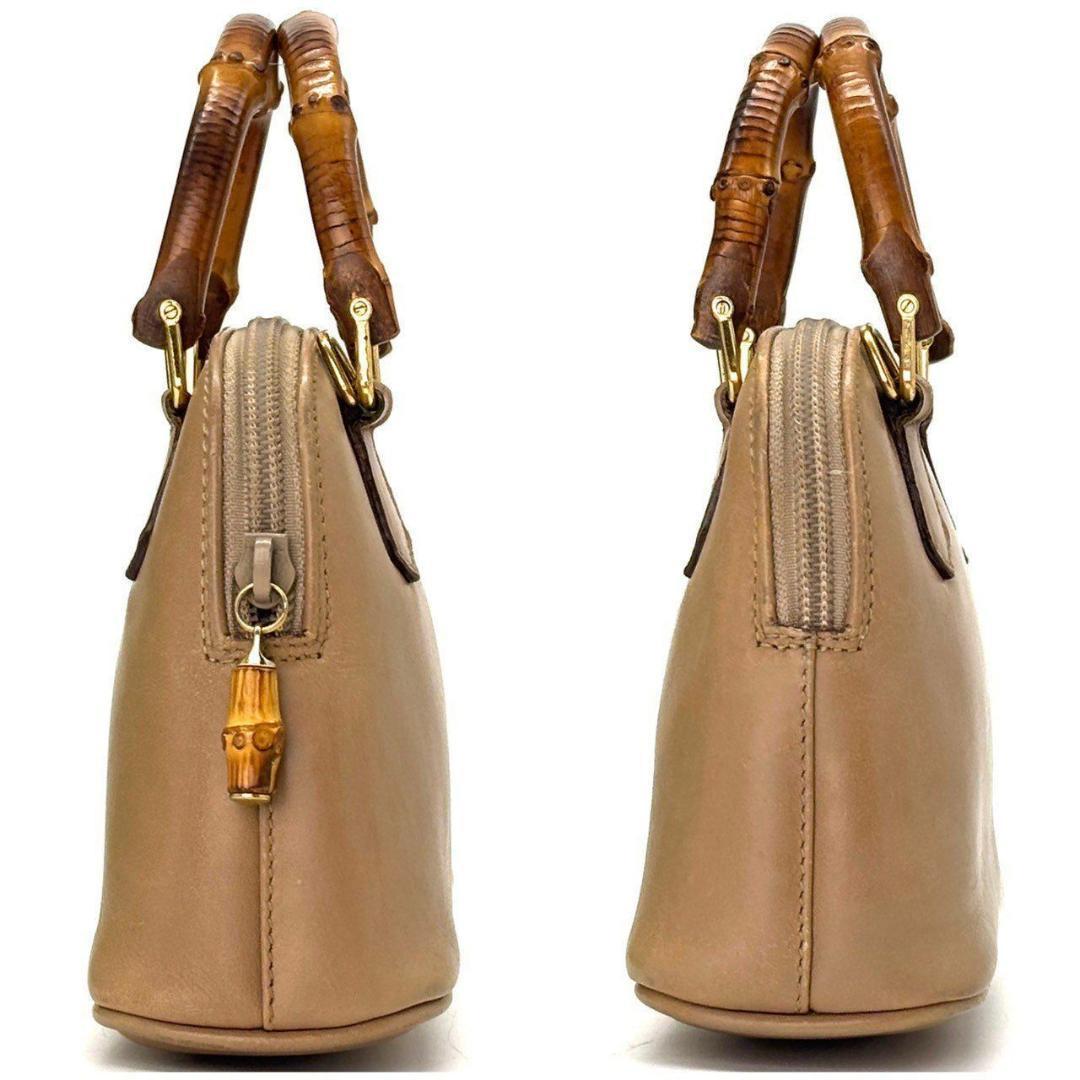 た*ん様 GUCCI　バンブー ハンドバッグ 2WAY タッセル レザー ミニシ