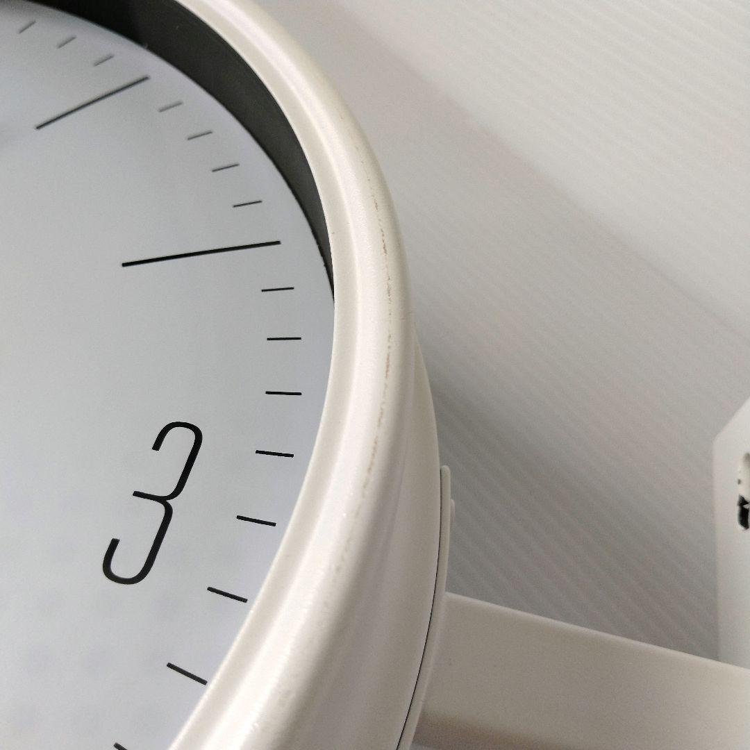 壁掛け 両面時計 ウォールクロック インテリア ホワイト 壁付け