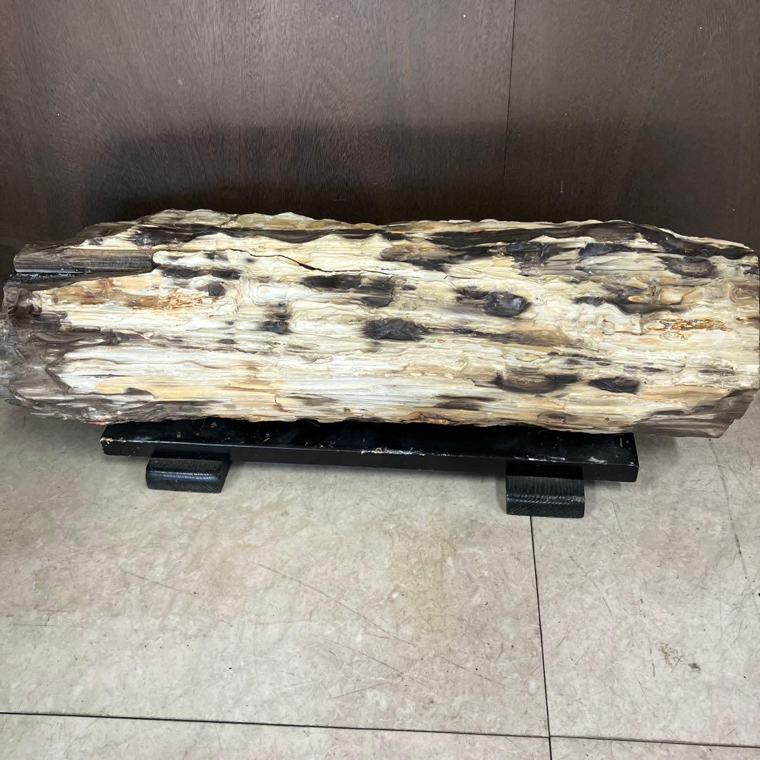 E-4 昭和レトロ 珪化木 化石 木の化石 鑑賞石 置物 飾り インテリア