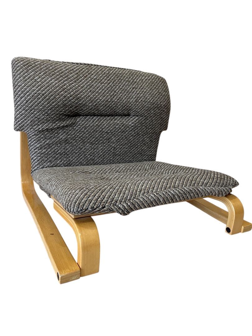 徳島県立工業技術センター　新日本木工　曲木　低座椅子　胡坐楽座椅子　腰痛防止