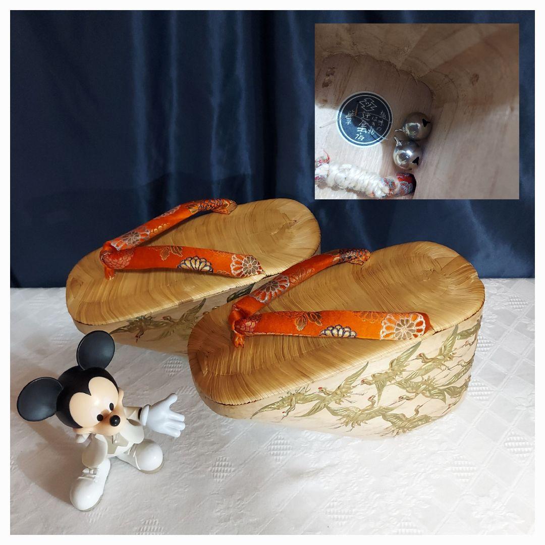 ぽっくり 千羽鶴 19.5cm七五三、お正月、写真撮影