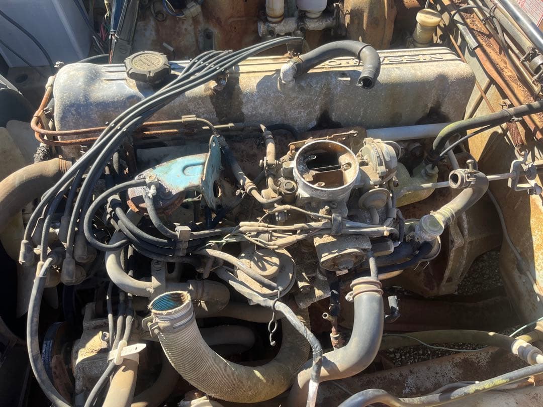 【A-12】日産 L型エンジン L20本体 キャブレター付き