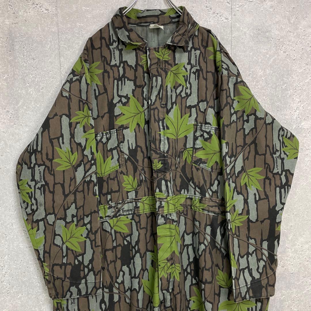 TREBARK 80〜90s USA製カモフラージュ　つなぎオールインワン2XL