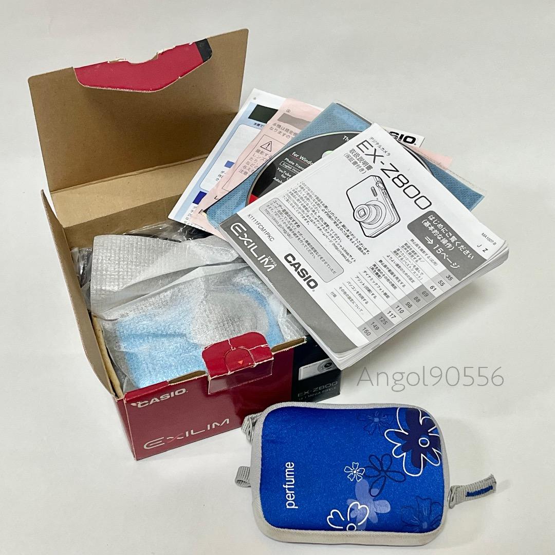 美品 CASIO EX-Z800 コンパクトデジタルカメラ ブルー 取説 箱