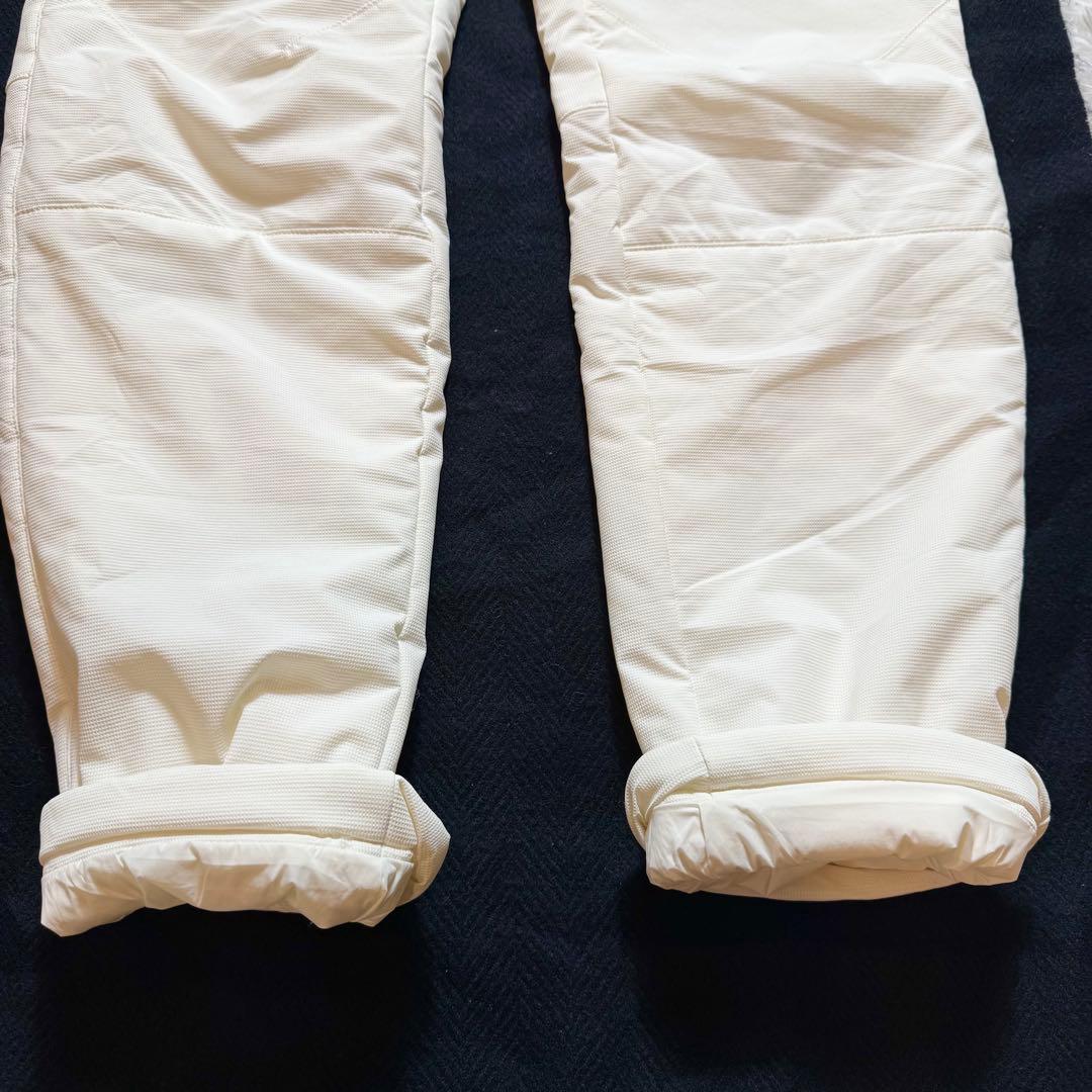 パーリーゲイツ 中綿入り 防寒パンツ リング PGロゴ刺繍付き ホワイト L