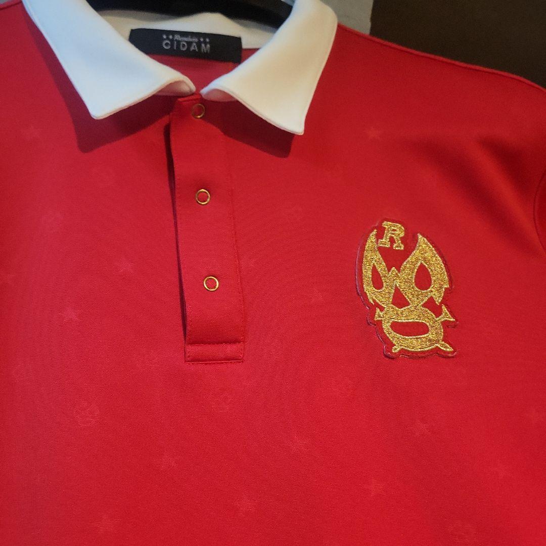 CIDAM 赤 ポロシャツ メンズ