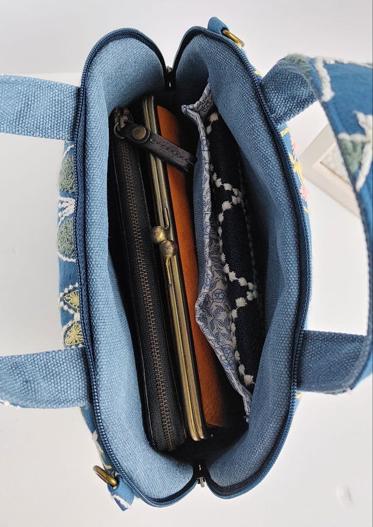 1点のみ ミナペルホネン レア スカイフラワー ミニサイズバッグ