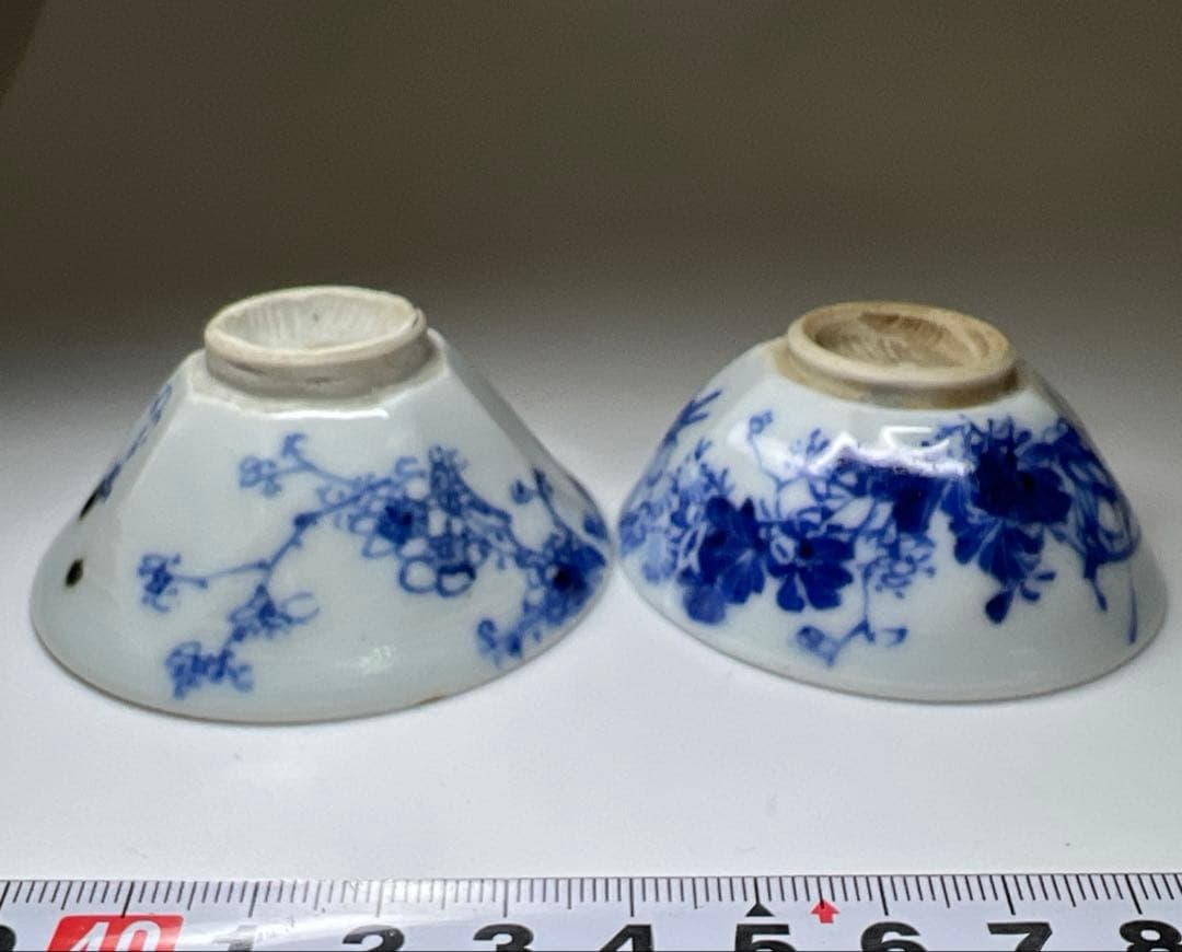 清水六兵衛　極上手盃2客　口径7/6.8㎝　東Y8-0204☆2Fトコチ