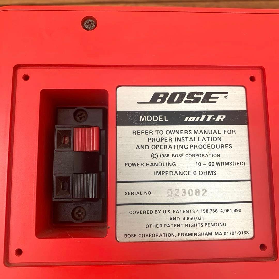 BOSE　101Italiano　小型スピーカーセット　レッド　シリアル連番