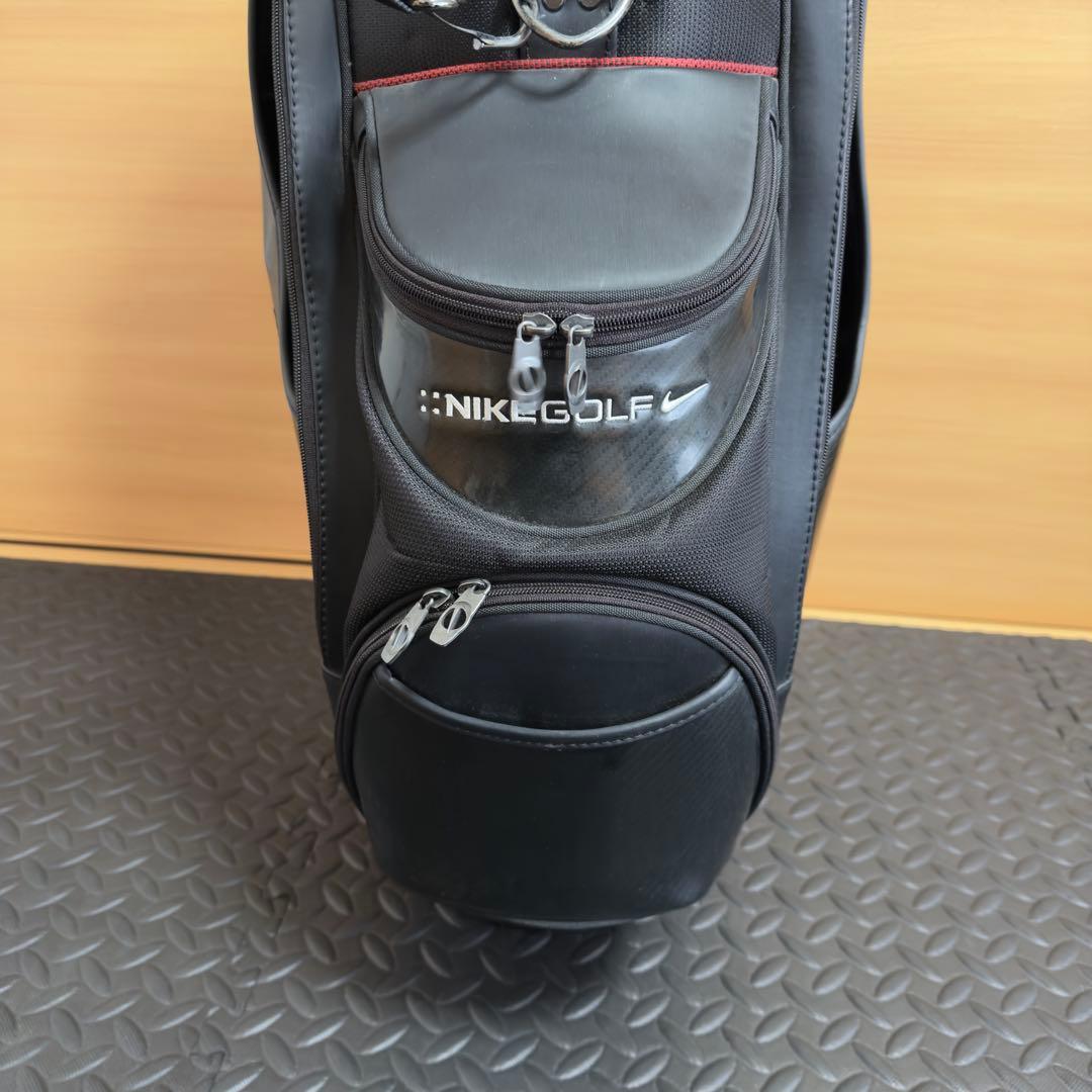 NIKE ナイキゴルフ キャディバッグ ブラック メンズ 6分割 ゴルフバッグ