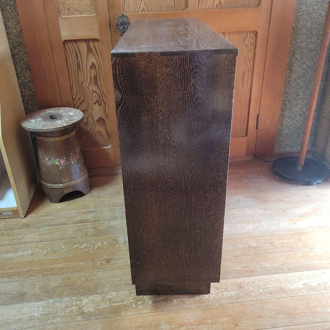 【昭和レトロ】茶箪笥 飾り彫り 古家具 アンティーク