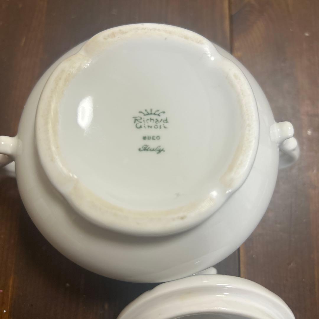 レア　リチャードジノリ　アンティコチェリー　シュガーポット　廃盤品　希少