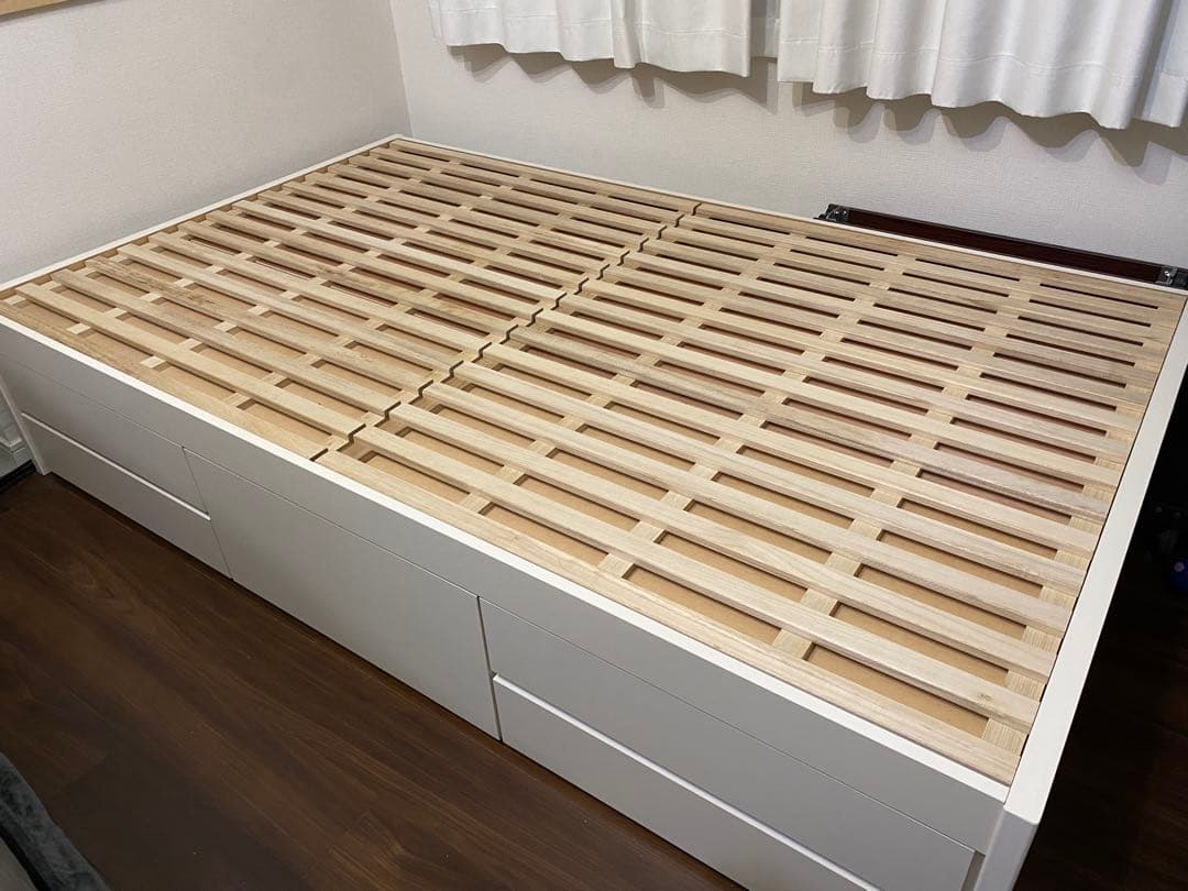 Salios ベッドフレーム セミダブル　引き出し収納付き　2/7まで