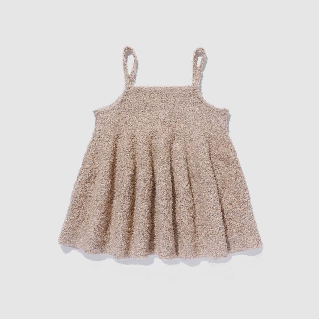 新品未使用タグ付き　Ribbon Yarnフレアニットキャミ　ベージュ