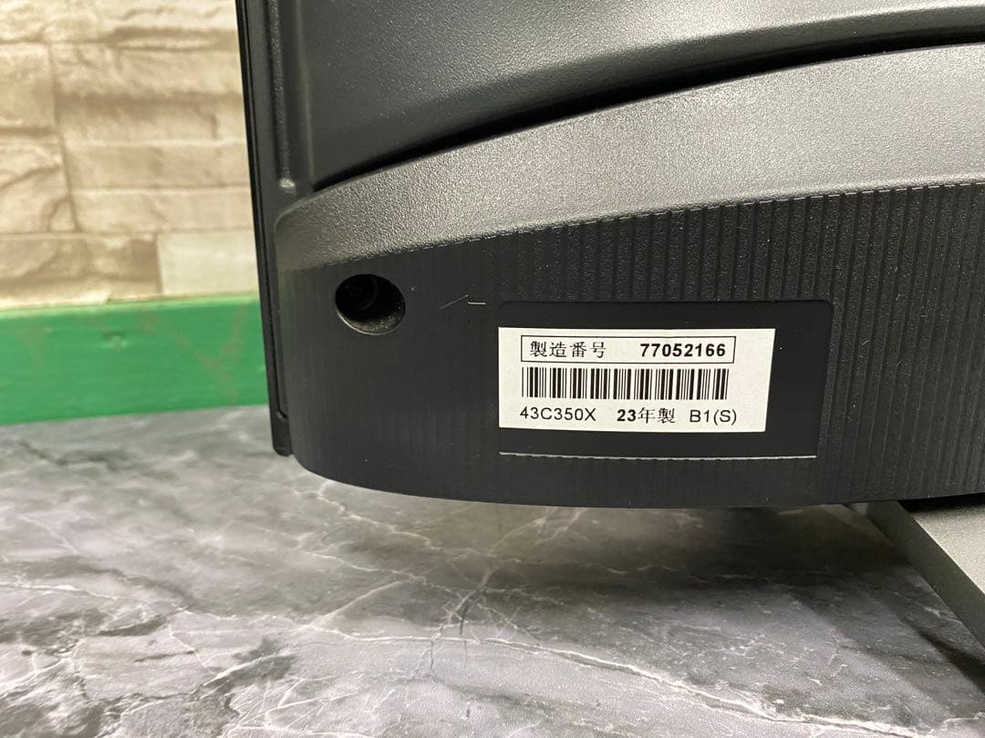 【T4】REGZA 液晶テレビ 43V 43C350X 23年製