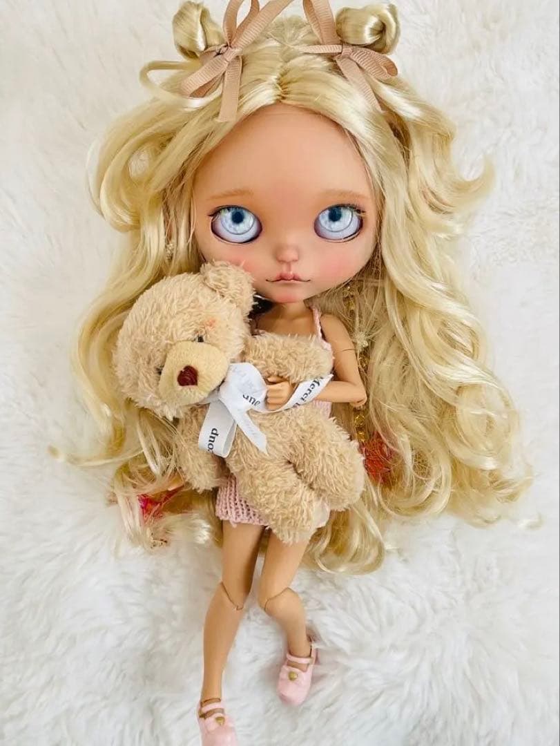 ー専用ー　アイシードールカスタム　レア！褐色のお姫♡ハムハム口♡ピアスつけ耳♡