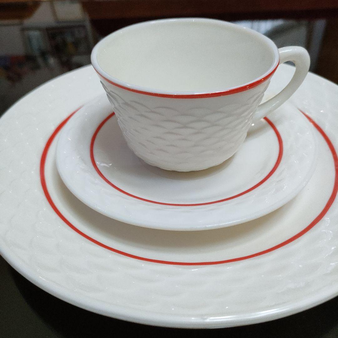 fireking フィッシュスケール　C＆S ディナープレートX3