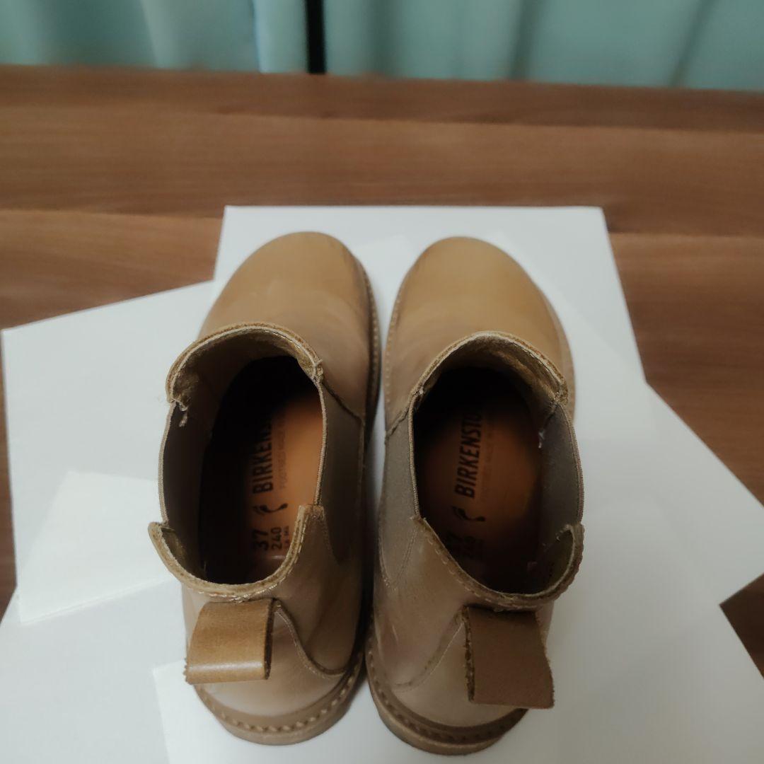 ビルケンシュトック、ミルクティーレザー サイドゴアブーツ最終値下げ