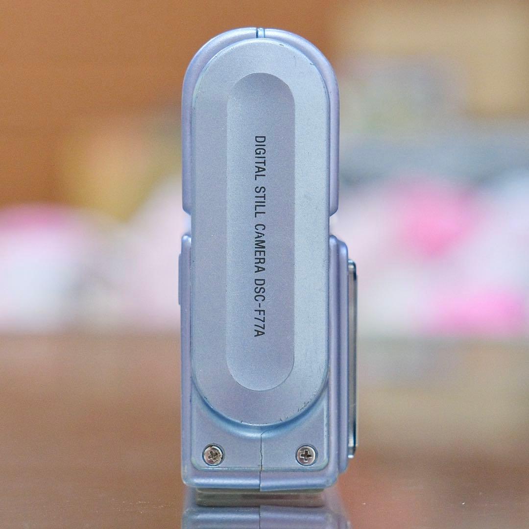 ！希少！動作品 平成レトロ Y2K SONY DSC-F77A ブルー 海外仕様
