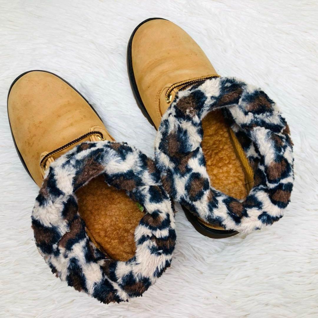 【限定モデル】ティンバーランド7.5WROLL TOP BOOTSレオパ－ド柄