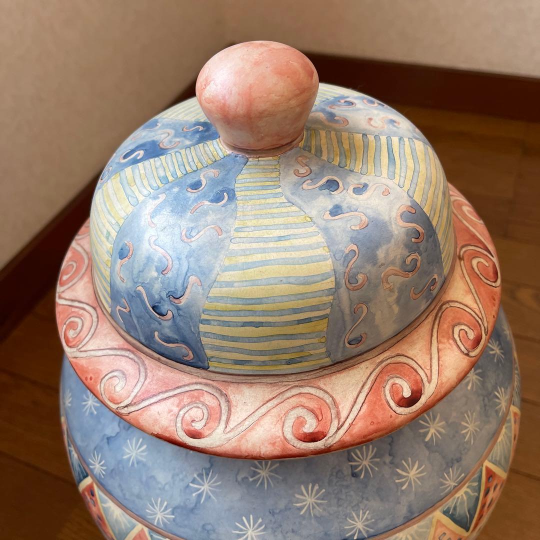 メートランドスミス MAITLAND SMITH 陶器製壺　蓋付き　ヴィンテージ