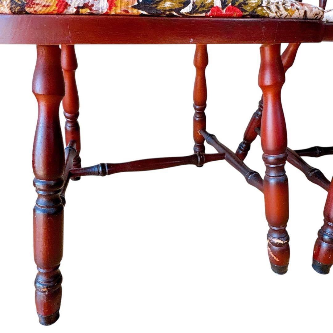 【ちひろ】② MIKIMOKU 2脚セット　椅子　花柄　ヴィンテージ　イス