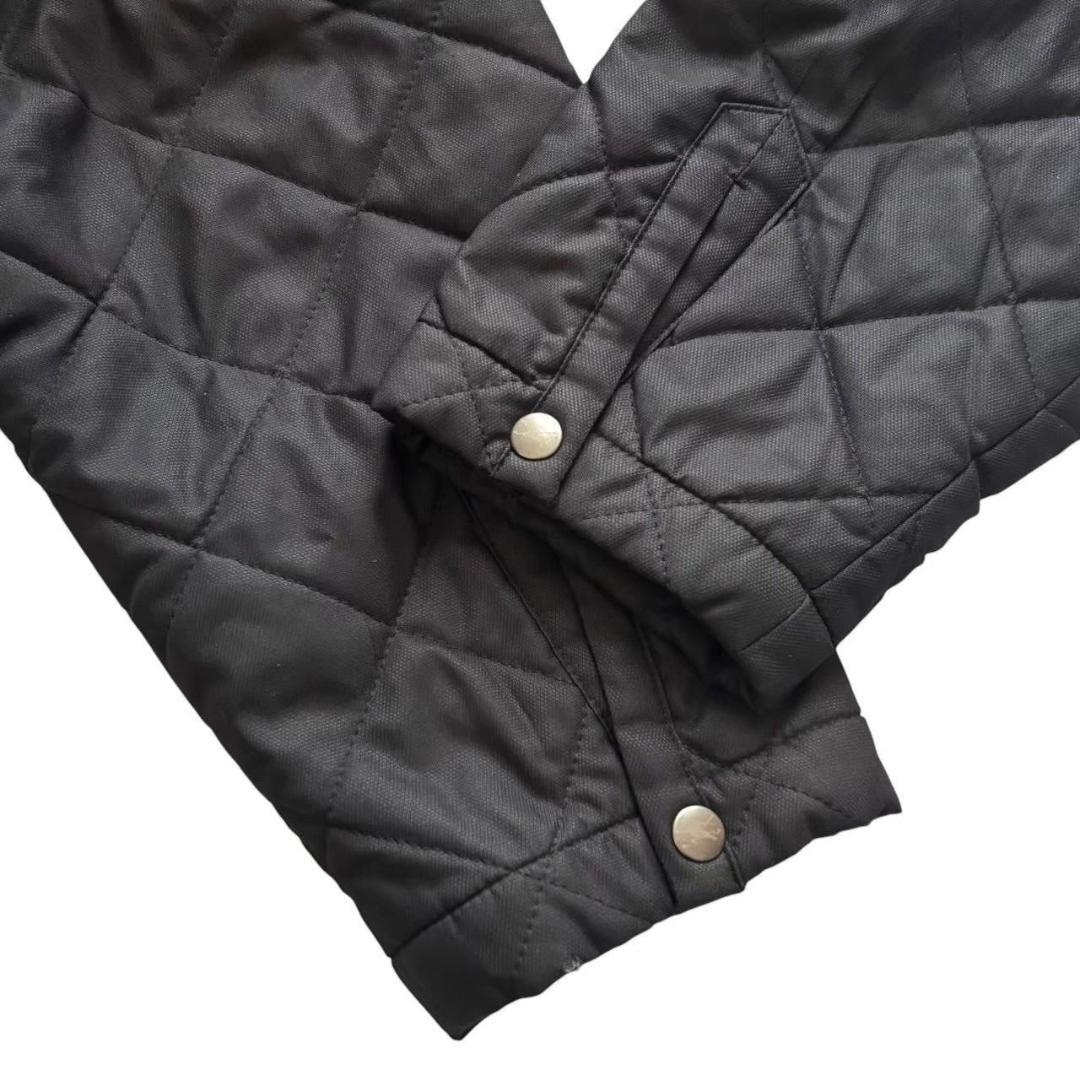 BURBERRY バーバリーゴルフ キルティングジャケット 黒 ステンカラー