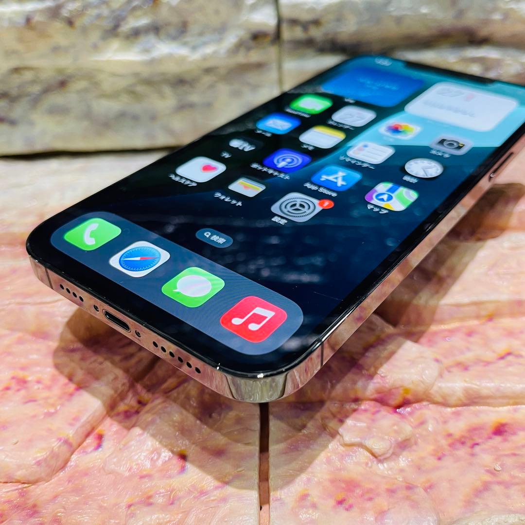 SIMフリー iPhone12ProMAX 256GB グラファイト 電池新品