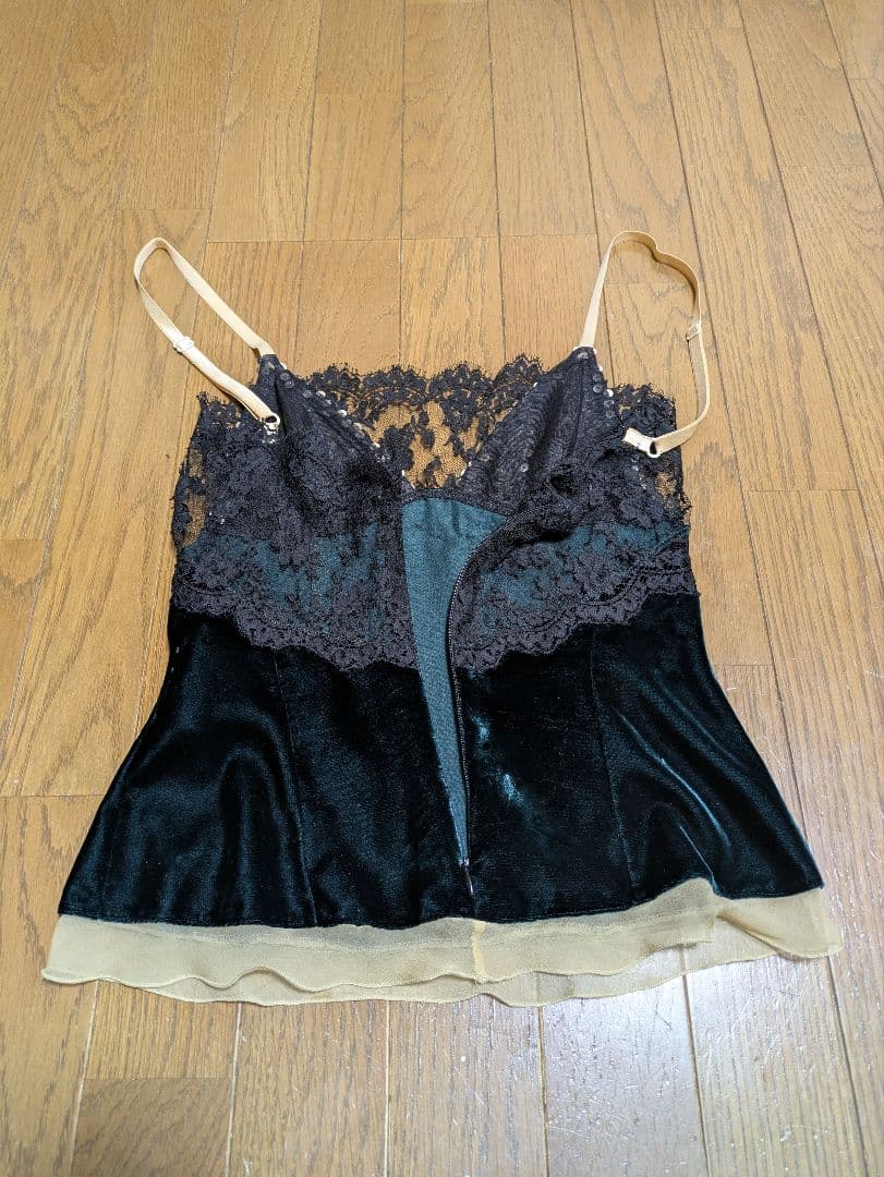 レアー！DOLCE＆GABBANA イタリア製　レーススパンコールキャミソール